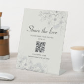 Share the Love ウェディングQRコードサイン 台座サイン (インサイチュ)