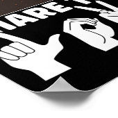 Share The Love Asl American Sign Language Awarenes ポスター (角)