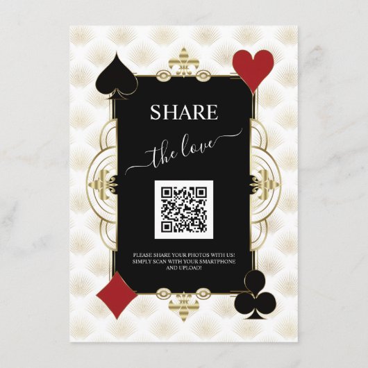 Share The Love Photo Wedding QR Code Sign メニュー (裏面)