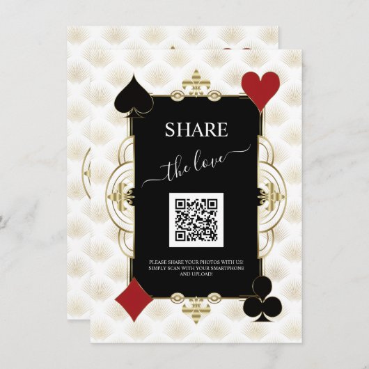 Share The Love Photo Wedding QR Code Sign メニュー (正面/裏面)