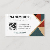 Share The Memories QR Code Wedding Card エンクロージャーカード (正面)
