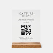 Share Wedding Photos With QR Code アクリルサイン (正面)