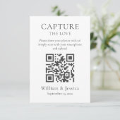 Share Wedding Photos With QR Code カード (スタンド正面)