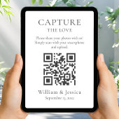 Share Wedding Photos With QR Code カード