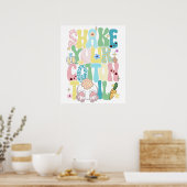 share your cotton tail, retro, vintage ポスター (キッチン)