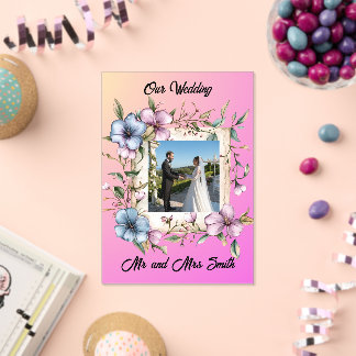 Share your gratitude with this Acrylic Invitation アクリル招待状