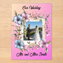 Share your gratitude with this Acrylic Invitation アクリル招待状