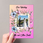 Share your gratitude with this sAcrylic Invitation アクリル招待状 (インサイチュ (ポータブル))