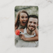 Share Your Photos Memorable Qr Code Simple Wedding プレイスカード (裏面)