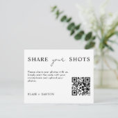 Share Your Shots QR Code Share the Love Wedding シーズンカード (スタンド正面)