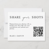 Share Your Shots QR Code Share the Love Wedding シーズンカード (正面)