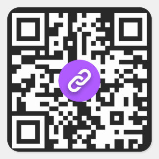 Shareable QR Code Stickers スクエアシール