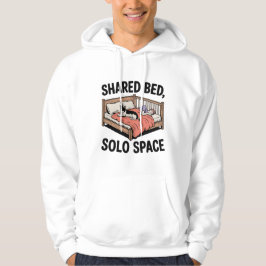 Shared Bed, Solo Space | ペットと同居する人の寝室あるある パーカ