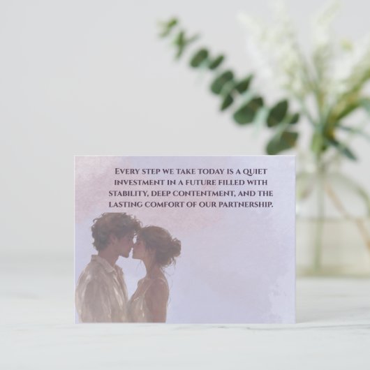 Shared Future & Growth Love Quote Postcard | Build ポストカード (スタンド正面)