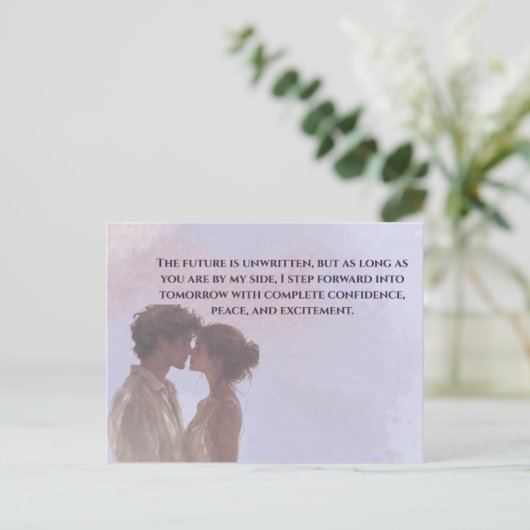 Shared Future & Growth Love Quote Postcard | Build ポストカード (スタンド正面)