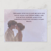 Shared Future & Growth Love Quote Postcard | Build ポストカード (正面)
