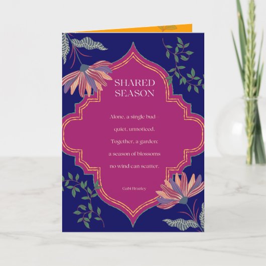 Shared Season poem card カード (正面)