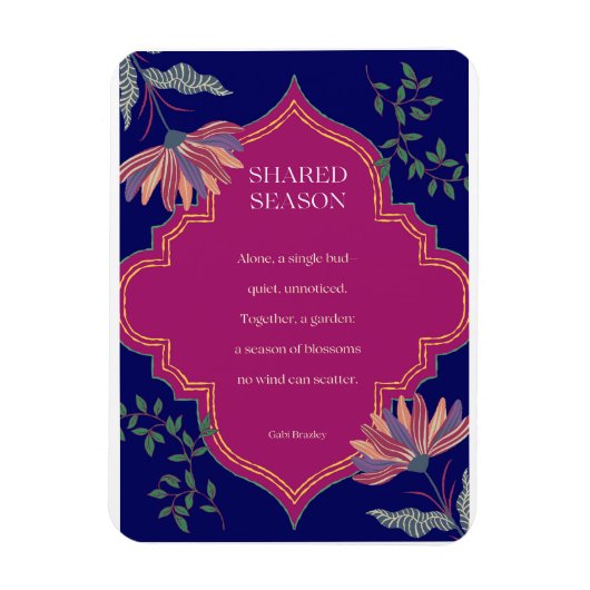 Shared Season poem card マグネット (縦)