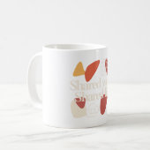 Shared Work, Shared Life – ミニマルバレンタインの引用 コーヒーマグカップ (正面左)
