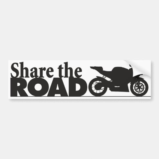 ShareTheRoad バンパーステッカー (正面)