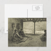 Sharia Lecture at Khoslakh, Dagestan, 50 forプレート ポストカード (正面/裏面)