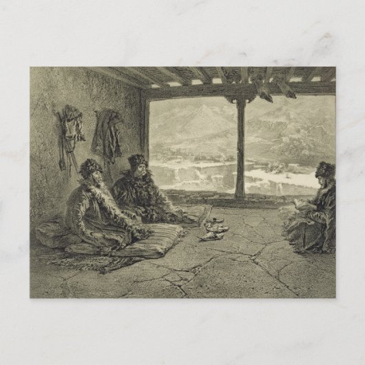 Sharia Lecture at Khoslakh, Dagestan, 50 forプレート ポストカード (正面)