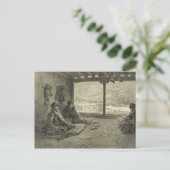 Sharia Lecture at Khoslakh, Dagestan, 50 forプレート ポストカード (スタンド正面)