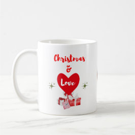 Sharing Christmas Love Photo Customizable Mug コーヒーマグカップ