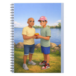 Sharing fries by the lake ノートブック