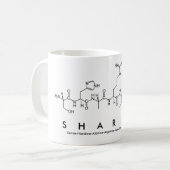 Sharitaペプチド名mug コーヒーマグカップ (正面左)