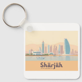 Sharjah UAE Pastel Travel キーホルダー
