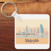 Sharjah UAE Pastel Travel キーホルダー (正面)