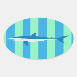 SHARKクールパーティーシール 楕円形シール