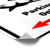 SHARKゾーン駐車標識 ポスター (角)