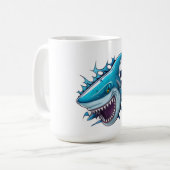 SharkロゴTシャツ コーヒーマグカップ (正面左)