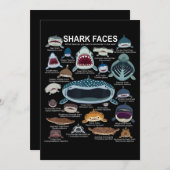 Shark顔どの顔に出会いたいか サンキューカード (正面/裏面)