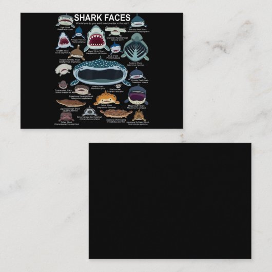 Shark顔どの顔に出会いたいか 名刺 (正面/裏面)