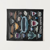 Shark顔顔に出会いたい タペストリー (正面(横))