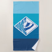 shark ビーチタオル (正面)