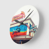 Shark  ラウンド壁時計 (傾斜)