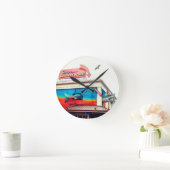 Shark  ラウンド壁時計 (ホーム)