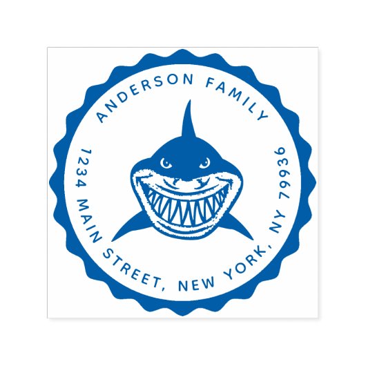 Shark、自分の姓を作成 セルフインキングスタンプ (デザイン)