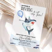 Shark 3rd Birthday Kidsへの招待 招待状