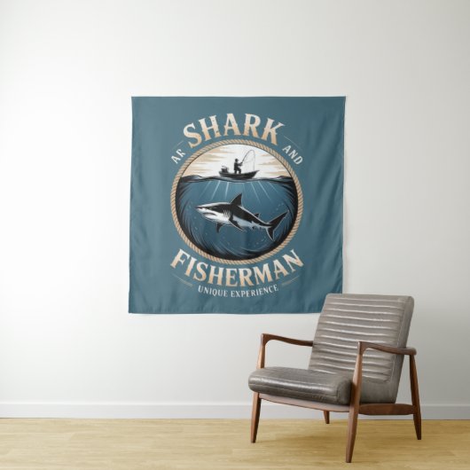 Shark and Fisherman タペストリー (インサイチュ)