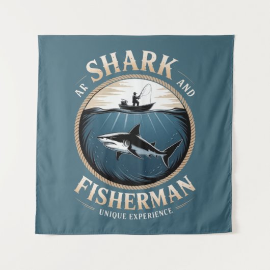 Shark and Fisherman タペストリー (正面)