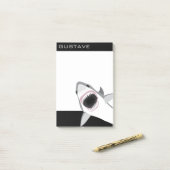 Shark Attackに名前を追加おもしろい ポストイット (デスク上)