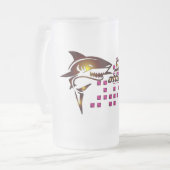 Shark Attack Beer Glass フロストグラスビールジョッキ (正面左)