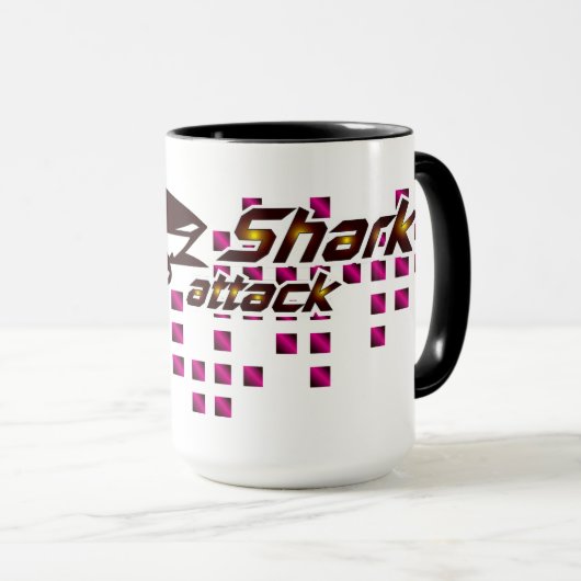 Shark attack Mug マグカップ (正面右)