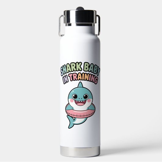 Shark Baby in Training | キッズ ウォーターボトル (正面)