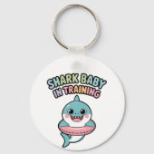 Shark Baby in Training | キッズ キーホルダー (裏面)